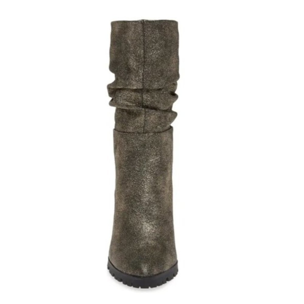 New Katy Perry Raina Slouch Leather Mid-Calf Boots - Picture 3 of 6